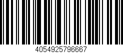 Código de barras (EAN, GTIN, SKU, ISBN): '4054925796667'