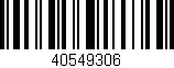 Código de barras (EAN, GTIN, SKU, ISBN): '40549306'