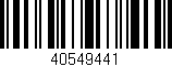 Código de barras (EAN, GTIN, SKU, ISBN): '40549441'
