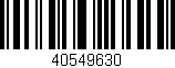Código de barras (EAN, GTIN, SKU, ISBN): '40549630'