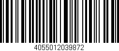 Código de barras (EAN, GTIN, SKU, ISBN): '4055012039872'