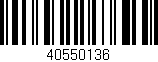 Código de barras (EAN, GTIN, SKU, ISBN): '40550136'