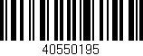 Código de barras (EAN, GTIN, SKU, ISBN): '40550195'