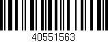 Código de barras (EAN, GTIN, SKU, ISBN): '40551563'