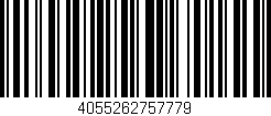 Código de barras (EAN, GTIN, SKU, ISBN): '4055262757779'