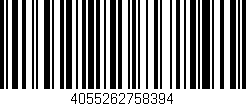 Código de barras (EAN, GTIN, SKU, ISBN): '4055262758394'
