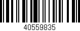 Código de barras (EAN, GTIN, SKU, ISBN): '40559835'