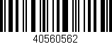 Código de barras (EAN, GTIN, SKU, ISBN): '40560562'