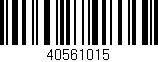 Código de barras (EAN, GTIN, SKU, ISBN): '40561015'