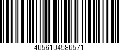 Código de barras (EAN, GTIN, SKU, ISBN): '4056104586571'