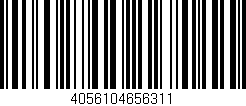 Código de barras (EAN, GTIN, SKU, ISBN): '4056104656311'