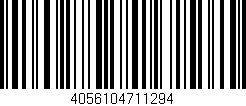 Código de barras (EAN, GTIN, SKU, ISBN): '4056104711294'