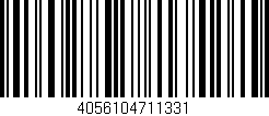 Código de barras (EAN, GTIN, SKU, ISBN): '4056104711331'