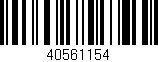 Código de barras (EAN, GTIN, SKU, ISBN): '40561154'