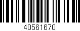 Código de barras (EAN, GTIN, SKU, ISBN): '40561670'
