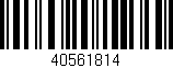 Código de barras (EAN, GTIN, SKU, ISBN): '40561814'