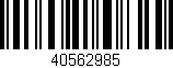 Código de barras (EAN, GTIN, SKU, ISBN): '40562985'