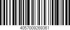 Código de barras (EAN, GTIN, SKU, ISBN): '4057009269361'