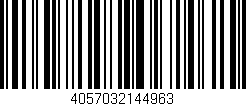 Código de barras (EAN, GTIN, SKU, ISBN): '4057032144963'
