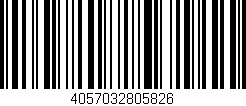 Código de barras (EAN, GTIN, SKU, ISBN): '4057032805826'