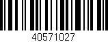 Código de barras (EAN, GTIN, SKU, ISBN): '40571027'