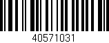 Código de barras (EAN, GTIN, SKU, ISBN): '40571031'