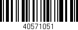 Código de barras (EAN, GTIN, SKU, ISBN): '40571051'
