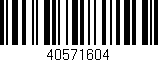 Código de barras (EAN, GTIN, SKU, ISBN): '40571604'