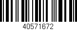 Código de barras (EAN, GTIN, SKU, ISBN): '40571672'