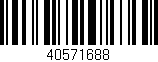 Código de barras (EAN, GTIN, SKU, ISBN): '40571688'