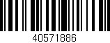 Código de barras (EAN, GTIN, SKU, ISBN): '40571886'