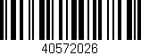 Código de barras (EAN, GTIN, SKU, ISBN): '40572026'