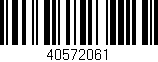 Código de barras (EAN, GTIN, SKU, ISBN): '40572061'