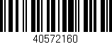 Código de barras (EAN, GTIN, SKU, ISBN): '40572160'