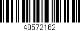 Código de barras (EAN, GTIN, SKU, ISBN): '40572162'