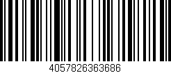 Código de barras (EAN, GTIN, SKU, ISBN): '4057826363686'