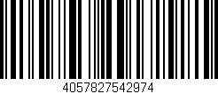 Código de barras (EAN, GTIN, SKU, ISBN): '4057827542974'
