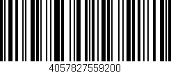 Código de barras (EAN, GTIN, SKU, ISBN): '4057827559200'