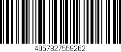 Código de barras (EAN, GTIN, SKU, ISBN): '4057827559262'
