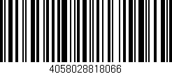 Código de barras (EAN, GTIN, SKU, ISBN): '4058028818066'