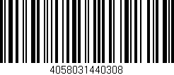 Código de barras (EAN, GTIN, SKU, ISBN): '4058031440308'