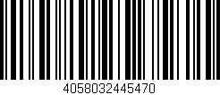 Código de barras (EAN, GTIN, SKU, ISBN): '4058032445470'