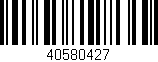 Código de barras (EAN, GTIN, SKU, ISBN): '40580427'