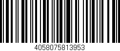 Código de barras (EAN, GTIN, SKU, ISBN): '4058075813953'