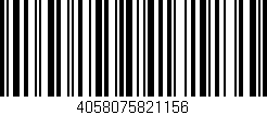 Código de barras (EAN, GTIN, SKU, ISBN): '4058075821156'