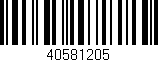 Código de barras (EAN, GTIN, SKU, ISBN): '40581205'