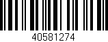 Código de barras (EAN, GTIN, SKU, ISBN): '40581274'