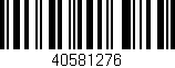 Código de barras (EAN, GTIN, SKU, ISBN): '40581276'