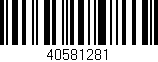 Código de barras (EAN, GTIN, SKU, ISBN): '40581281'