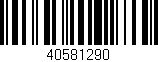 Código de barras (EAN, GTIN, SKU, ISBN): '40581290'
